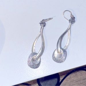 Silpada - sterling silver dangle, loop earrings